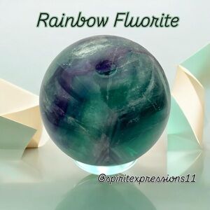 Rainbow Fluorite Sphere